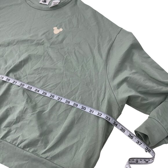 Disney Sage Green Loungewear Set SZ 3X With Mickey Mouse Logo Soft Comfortable - Picture 3 of 14